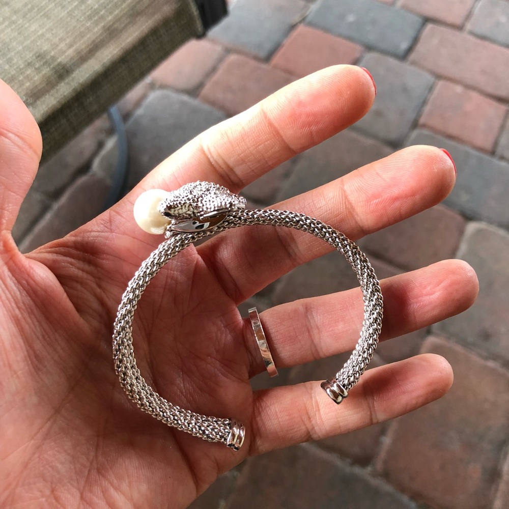 STARFISH AND PEARL SILVER BRACELET - Picture 4 of 5
